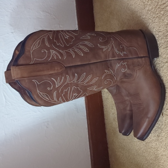 J.B Dillon Reserve Brown Western Cowgirl Festival Country Boots Size 8 - Picture 2 of 12